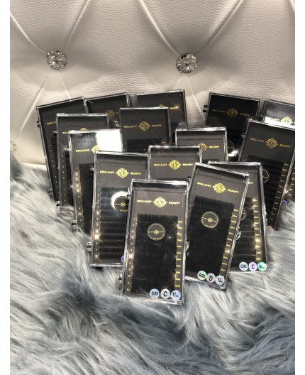 Silk flat eyelash extensions 0.15C